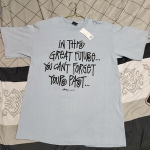 Stussy Light Blue Graphic T-Shirt
